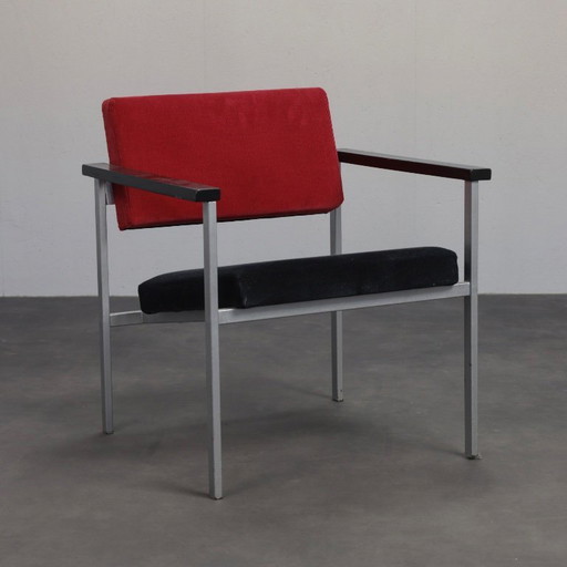 Nederlandse minimalistische fauteuil, jaren 60 – Textile