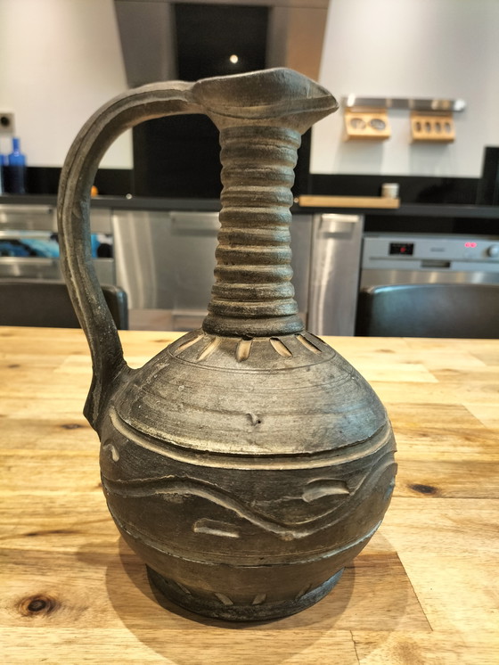 Image 1 of Signed ceramic jug vase