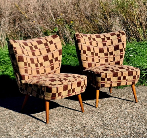 Set of 2 Cocktail Chairs '50