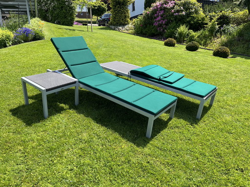 Set: 2 Sunbeds with sidetable from GO IN 