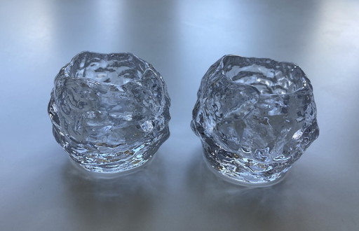 Kosta Boda Snowball, set of two