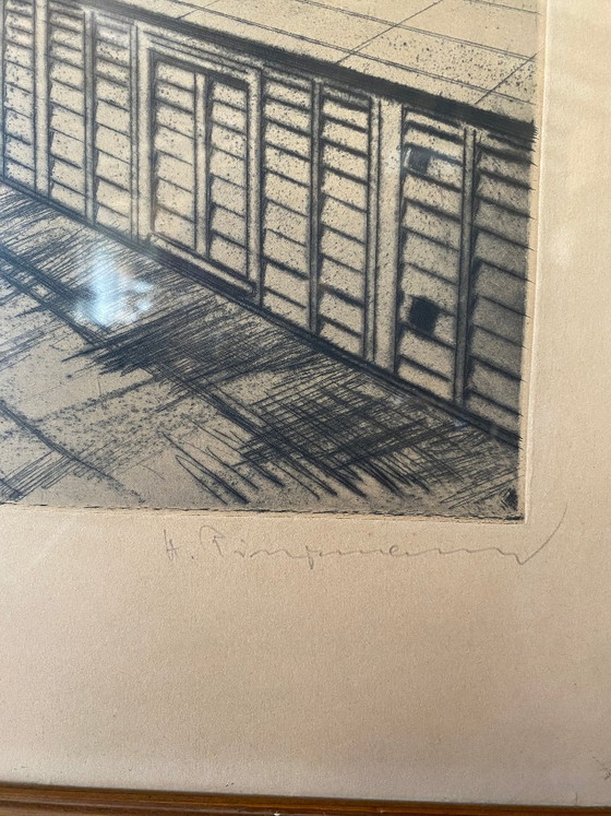 Incisione Originale ”Stickstoffwerke a. d. Ruhr” (Anni '50) – Litografie e stampe, Cristallo (photo 3 of 13)