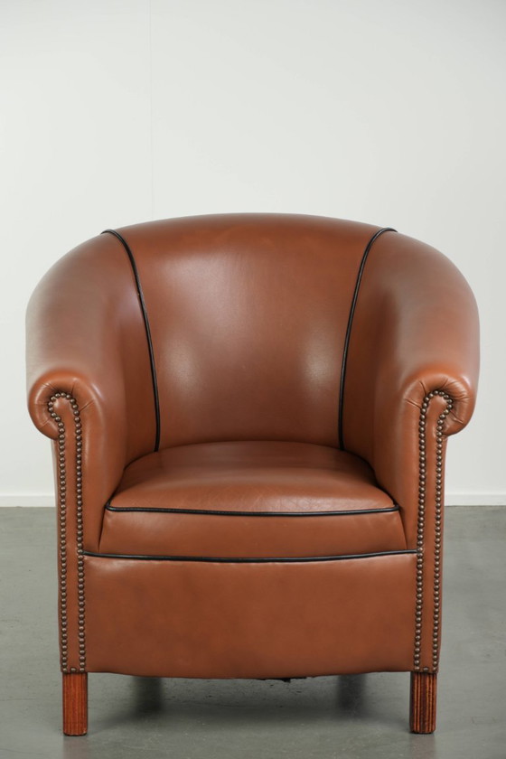 Rundleren clubfauteuil in Engelse stijl met een luxe voorkomen en fijn zitcomfort – Leather (photo 2 of 13)