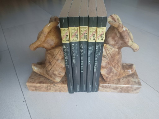 Italian alabaster bookends (1960s)