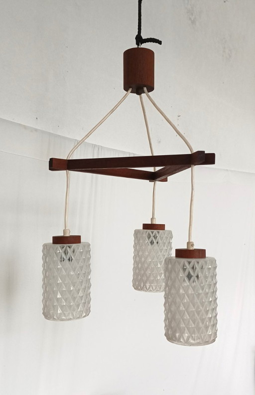 Lámpara colgante de diseño danés de los años 50