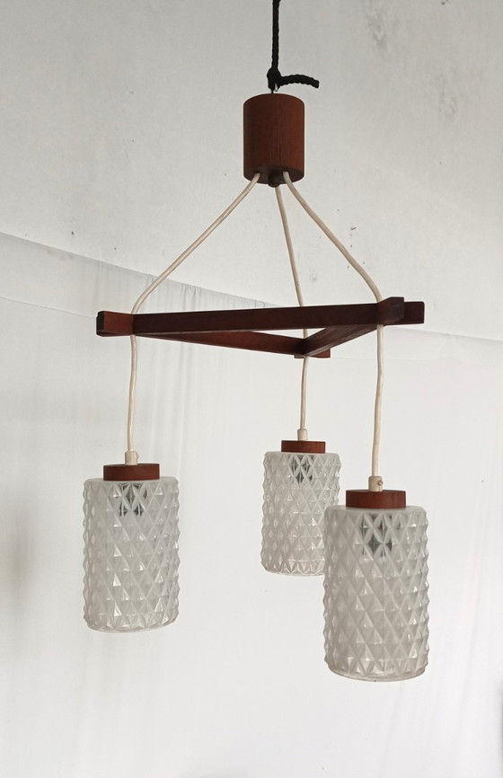 Image 1 of Dänische Design-Pendelleuchte aus den 1950er Jahren