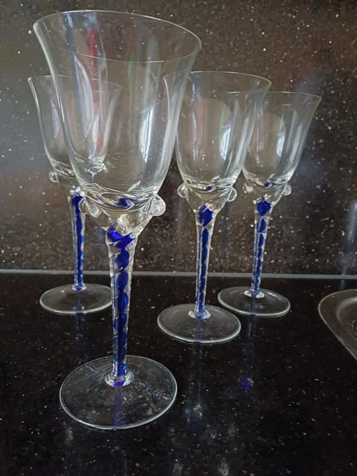 Boheems crystal wijnglazen