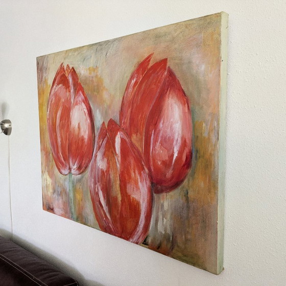 Image 1 of Painting with tulips