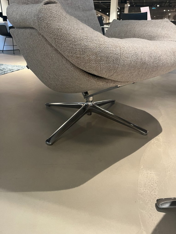 Image 1 of Cor Cordia Lounge draaifauteuil + hocker 