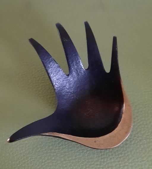 Vintage ashtray - Walter Bosse - Herta Baller - Polished Antique Solid Brass - 1950-1960