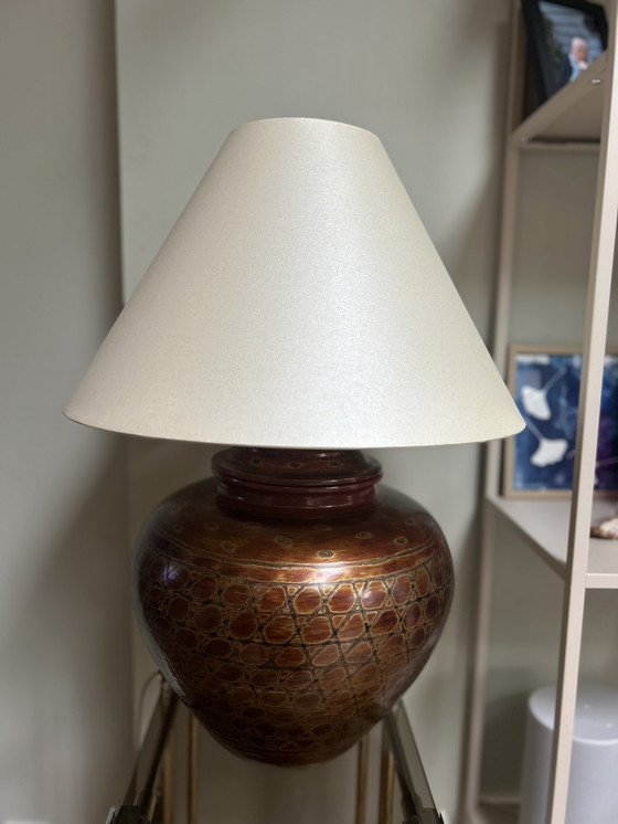 Image 1 of Lampe de table vintage en bambou (années 1980/1990)