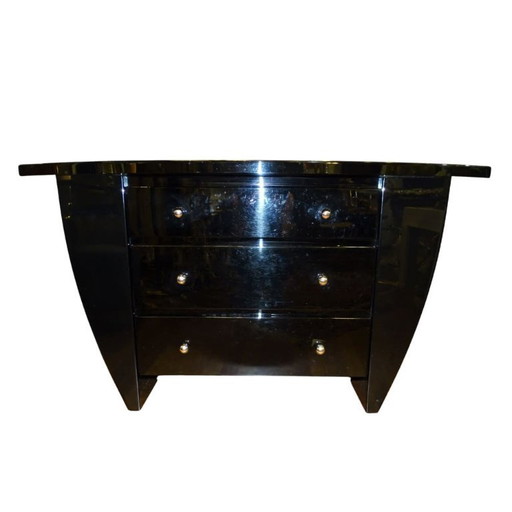 Chest of drawers in lacquered wood, David Lange, Mid-century, 70’s – France