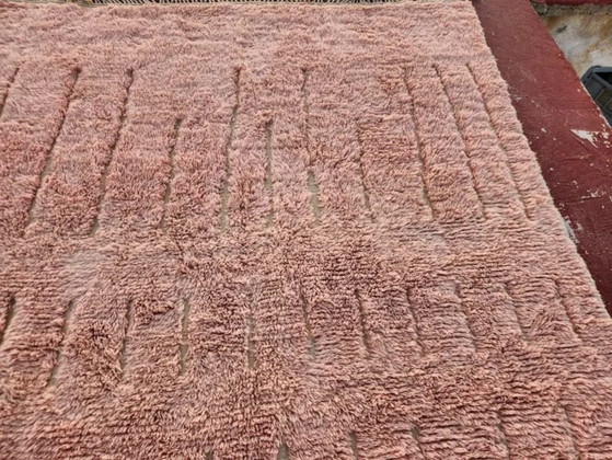 Moroccan Beni Ourain Berber Rug, Dusty Pink, Natural Wool, 400 × 300 cm, Rugs & carpets, Rustic (photo 11 of 13)