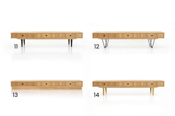 Image 1 of Buffet bas en chêne 3 tiroirs - L01