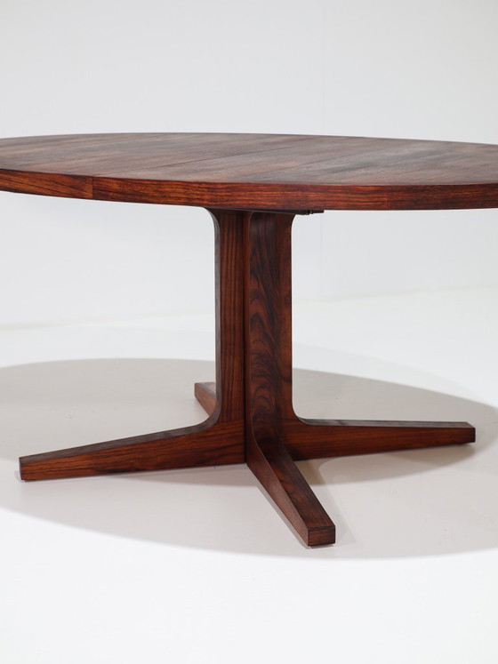 Oval Extendable Dining table Dyrlund Rosewood 1960s Danish (photo 10 of 16)