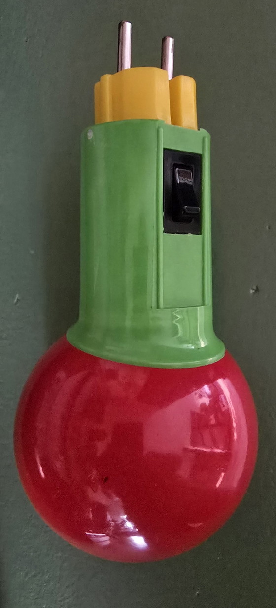 Image 1 of Lampe à brancher Memphis Bendt Hansen x WLP aux couleurs des années 70