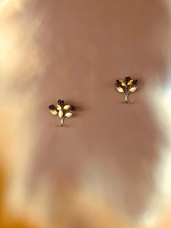 Image 1 of Set of Italian Florentine Rose Hooks