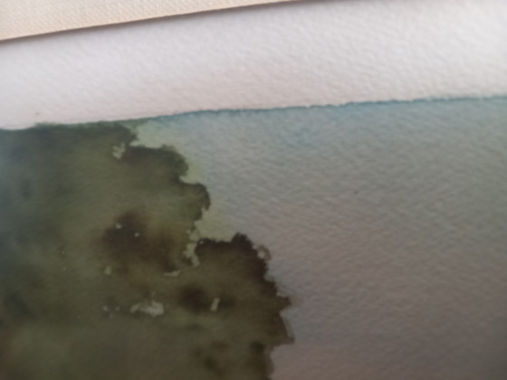 Image 1 of Rural landscape "End of a summer day" signed LAMON Walter 1982