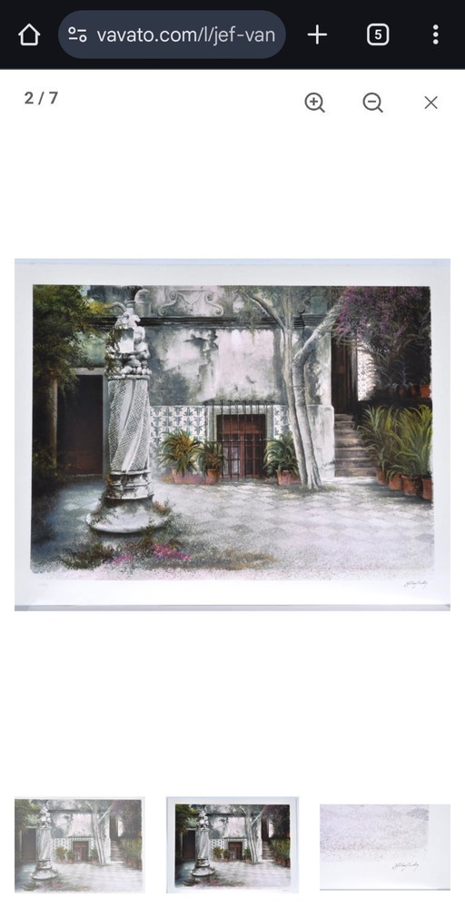 Jef Van Grieken - Sérigraphie couleur - Lot 1/130