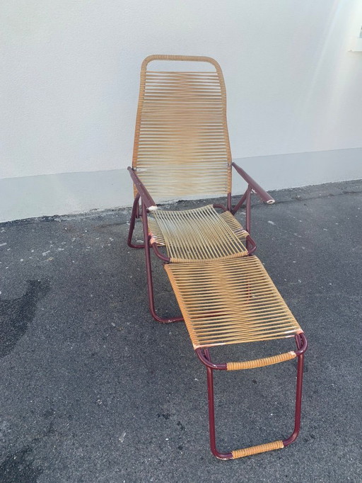 Genuine scoubidou vintage chaise longue