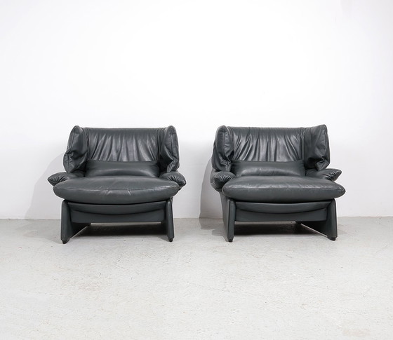 Image 1 of Cassina Portovenere Set of Armchairs With Hocker