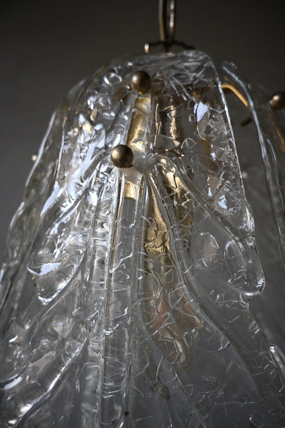 Image 1 of Lámpara de araña italiana Sylcom Light de cristal de Murano.