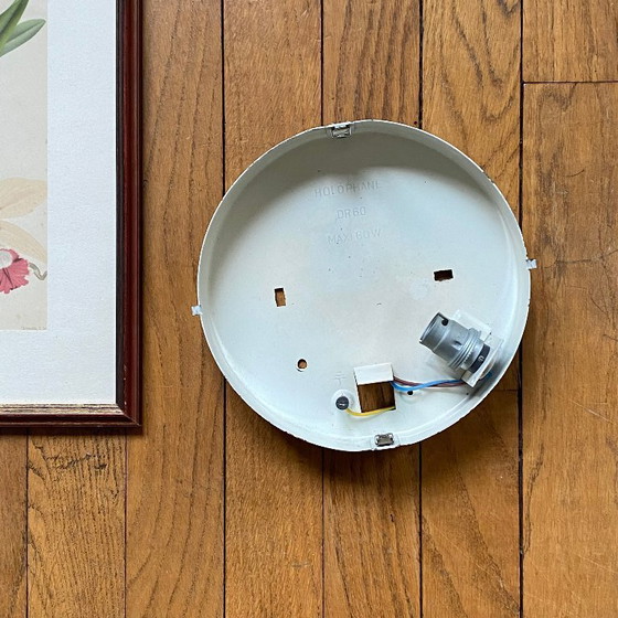 Image 1 of Holophane porthole glass wall or ceiling light, 1970s-1980s