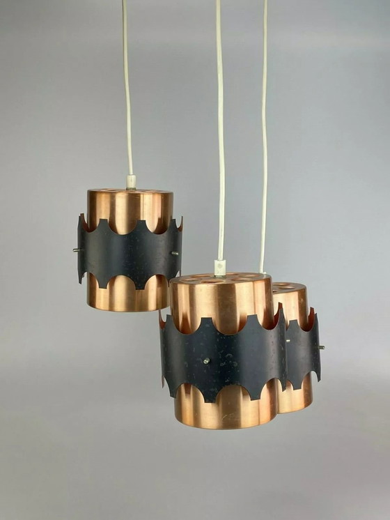 Image 1 of Lampada da soffitto anni '60 e '70, lampada a cascata, design spaziale in metallo