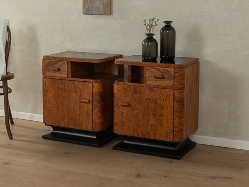 2x Art Deco Bedside Tables