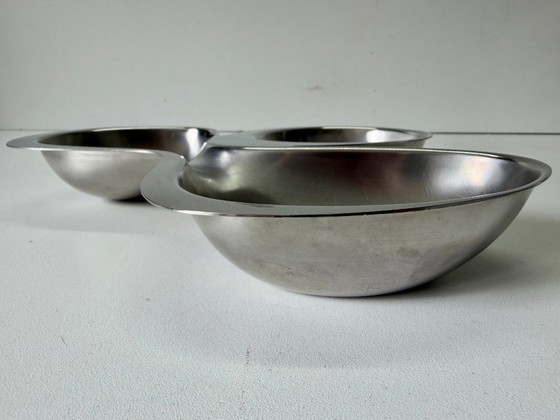 Alessi - Ron Arad - Platter - Babyboop - 3-Compartment RA03 - Stainless Steel – Table accessories, rvs (photo 6 of 7)