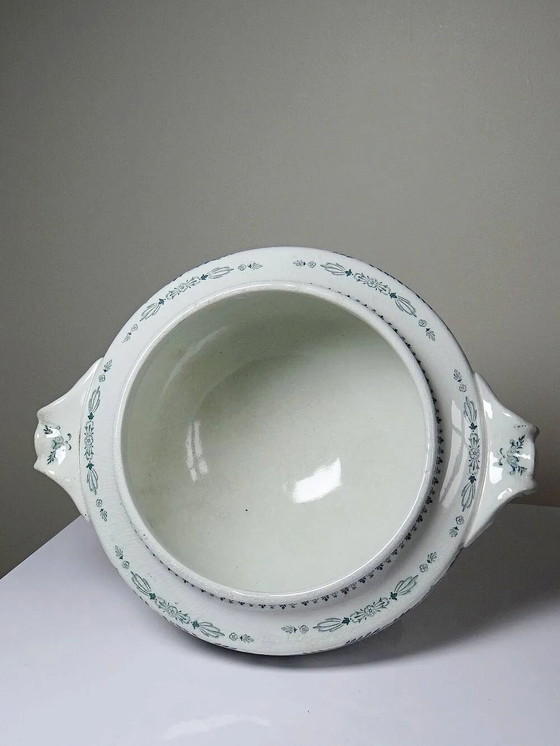 Large antique soup tureen K&G Lunéville Compiègne model in ironstone. – Crockery, Porcelain, Rococo (photo 10 of 16)