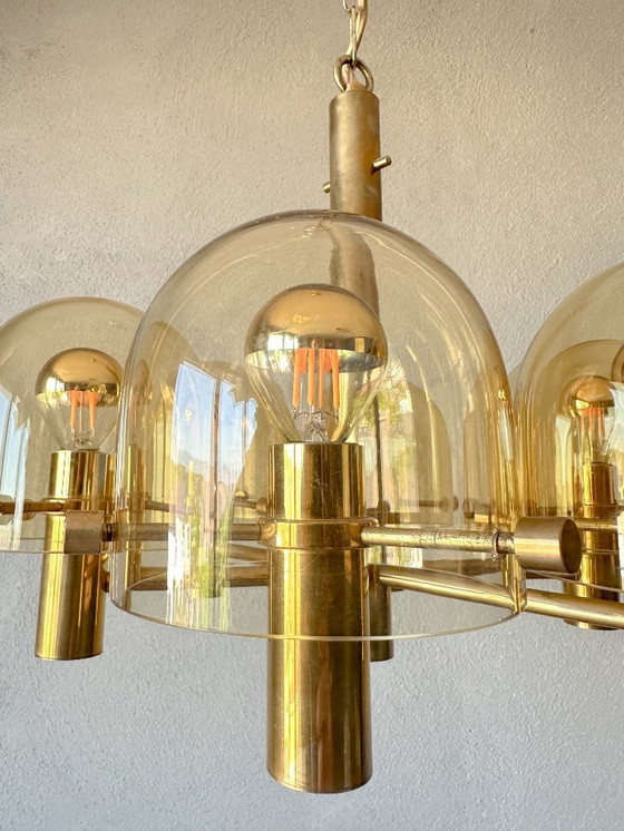 Image 1 of Vintage Amberkleurige Hanglamp