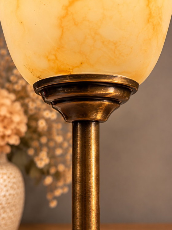 Set de 2 Lampes vintage – Glass, Brass (photo 4 of 5)