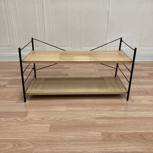 Modular Metal and Wood Shelf 1960 Design