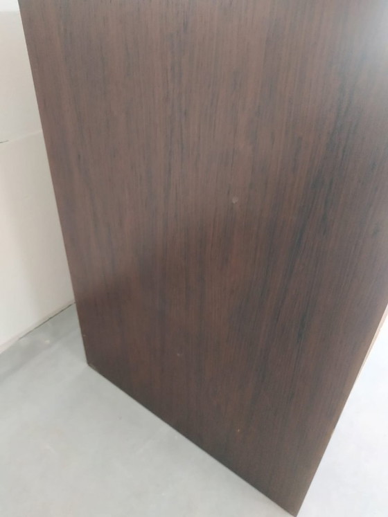 Image 1 of Buffet/armoire murale vintage danoise des années 1970 en palissandre avec portes coulissantes