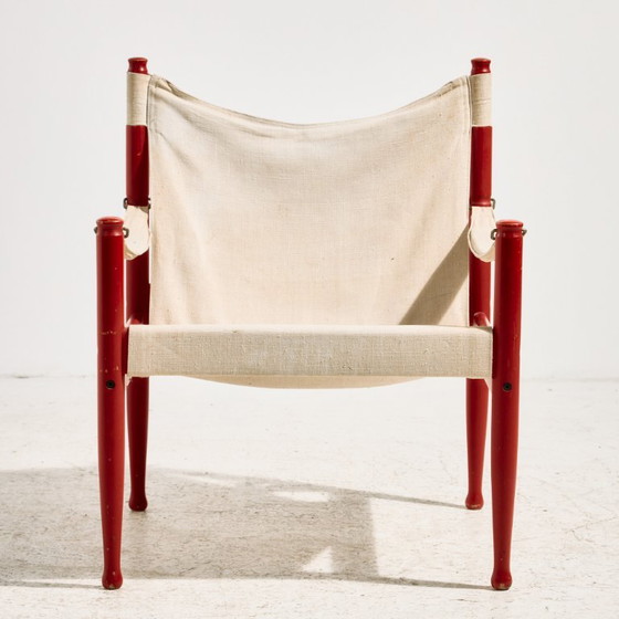 MK9444 Model 30 Sillón Safari y Otomana de Erik Wørts para Niels Eilersen, Juego de 2 – Sillones, Wood (photo 5 of 23)