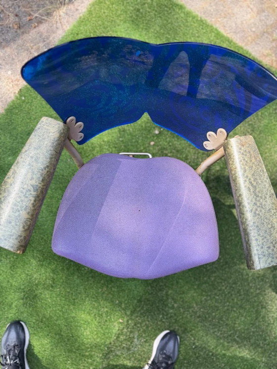 Image 1 of Set of 5/6 Bořek Šípek Maletius chairs – Maletti Italy – Memphis postmodern design – restoration project.