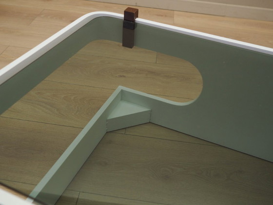 Image 1 of Glazen salontafel, Italiaans design, jaren 70, vervaardigd in Italië.