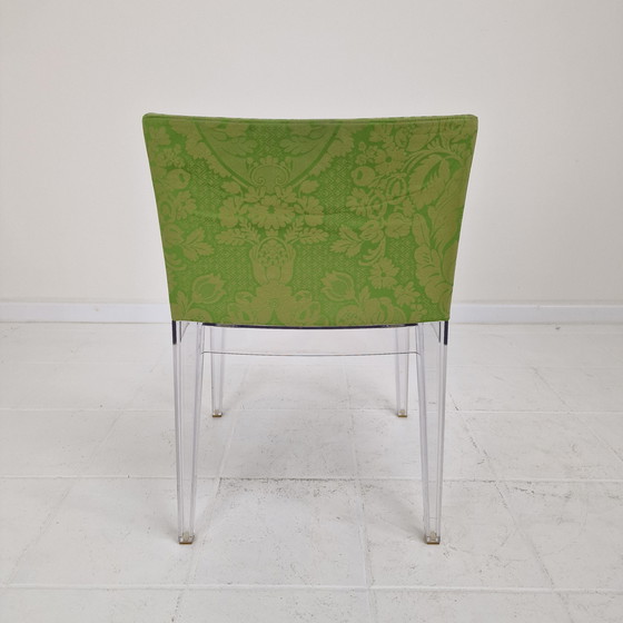 Image 1 of Kartell 'Mademoiselle' Stuhl in Damastgrün von Philippe Starck Italien, 2000er Jahre