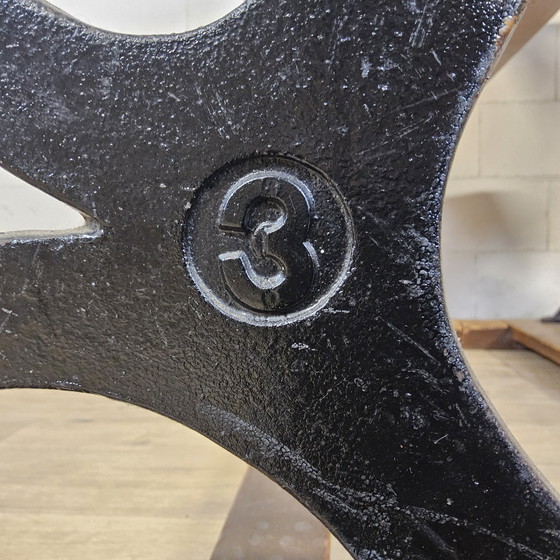 Image 1 of Antico leggio/scrivania (1920) in ghisa De mark Breda (antico banco di scuola)