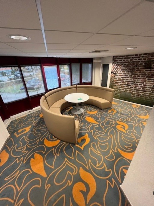 Halfronde Gestoffeerde Horeca Bank 3 Elementen – 3 5 zitsbanken, Textile, Wood