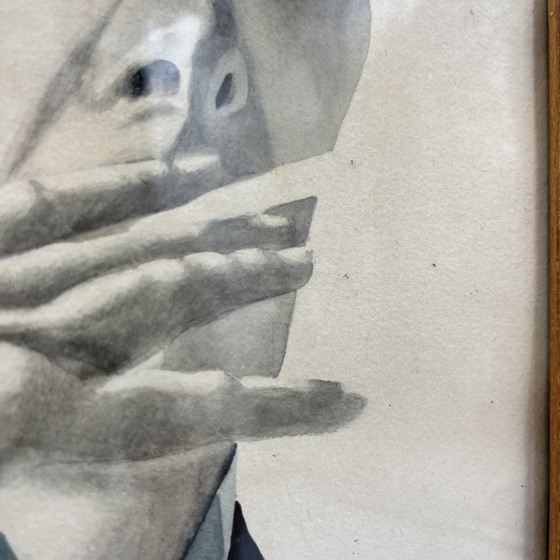 Image 1 of Ritratto di un uomo firmato ES