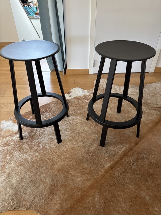 Image 1 of 2 revolver stools HAY