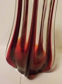 vintage glass vase 1960s