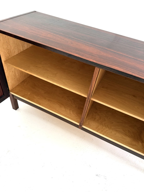 Vintage Danish Rosewood Sideboard/TV Cabinet, 1960s – Brass (photo 4 of 9)