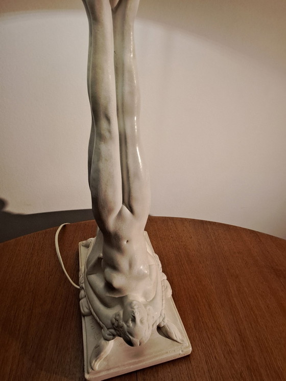 Image 1 of Lampe de table sculpturale rare Art Déco / Milieu du XXe siècle – Excellent état