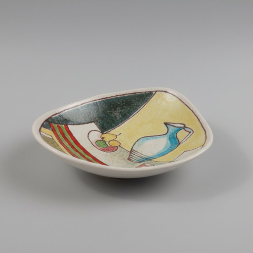 Fanciullacci Hand Made Ceramic Dish. Made in Italy 1960's.