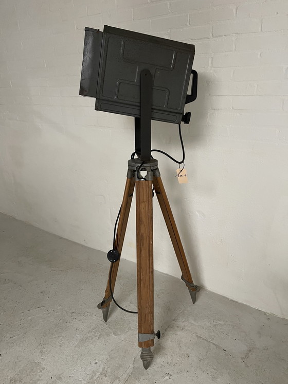 Image 1 of Lampe sur pied de théâtre, style industriel rétro art déco