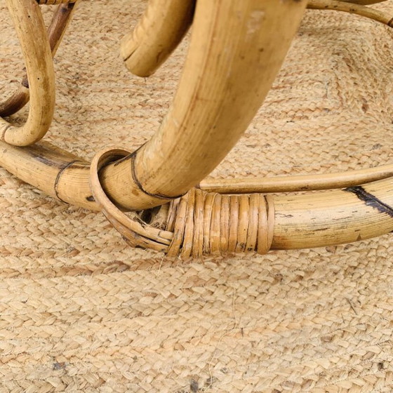 Image 1 of Coppia di sedie a dondolo in rattan di rohe noordwolde