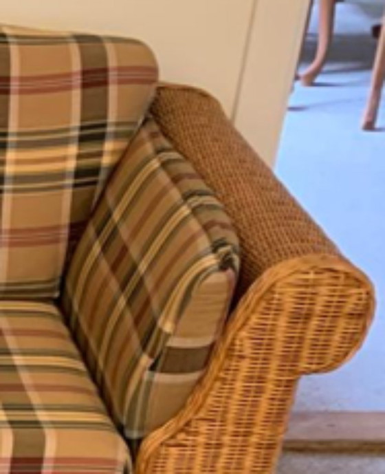 Rotan Bank – Banken, Rattan, Textile (photo 4 of 5)